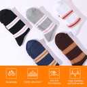 Striped Socks Tube Socks Retro Style Colorful Crew Funny Sock (Medium, Multicolor 14)
