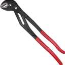 TOOLEAGUE Heavy Duty Water Pump Pliers, Large Plumbing Tool, 16-inch Groove Slip Joint Set, Push Button Quick Adjustable Pliers