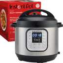 Instant Pot Duo 6 Qt 7-in-1 Electric Pressure Cooker, Stainless Steel
Slow cooks, makes rice and yogurt, steams, sautés, warms and sterilizes, with an app featuring 800+ recipes.