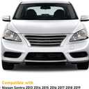 Moonlinks Compatible with Nissan Sentra 2013 2014 2015 2016 2017 2018 2019 Left Side Mirror Cover Replacement, White Primer Left Driver Side Door Rearview Mirror Cap Trim