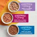 Meow Mix Seafood Selects Wet Cat Food Variety Pack, 2.75 Ounce Cups (Pack of 24), APR 21 2027