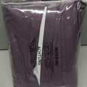 Guken Blackout Curtains 90 Inch Length 2 Panels Set for Living Room Bedroom Back Tab Thermal Insulated 100% Black Out Linen Drapes Room Darkening Window Curtains 90 Inches Long,Plum