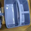 Teacher Created Resources Slate Blue Portable Plastic Storage Caddy 6-Pack for Classrooms, Kids Room, and Office Organization, 3 Compartments