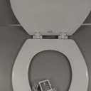 BEMIS 500EC 390 Toilet Seat with Easy Clean & Change Hinges, 1 Pack Round, Cotton White