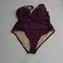 Aqua Eve Plus Size One Piece Swimsuit - Women's Tummy Control Bathing Suit Retro Full Coverage Swimwear 2025 XXL Purple