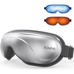 RENPHO Eye Massager with Heat and Cooling, Mothers Day Birthday Gifts for Mom Dad Women Men Heated Eye Mask for Migraine Relief Reduce Strain Improve Sleep Eyeris 2