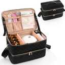 Ethereal Nail Polish Organizer Case Holds 50+ Bottles (15ml/0.5 fl.oz) Nail Lamp, Gel Polish Travel Case Bag for Nail Suppiles, Gift for Manicurist, Girls