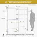 Ulif U6 Clothes Drying Rack, 5-Tier Over Washer and Dryer Laundry Room Storage and Organizer, Heavy-Duty Space Saver, 65.3" W x 13.4" D x 77.5" H, White, Large: 65.3W x 13.4D x 77.5H
