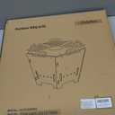 2 IN 1 Fire Pit & BBQ Charcoal Grill Combo, 16.6" Detachable FirePit, GS356