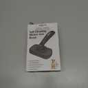 Self Cleaning Shedding Brush - Skin Friendly Grooming Tool for Dogs, Cats, and Puppies, Deshedding and Hair Removal for Long and Short Haired Pets, Black