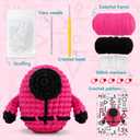 Wacipek Amigurumi Crochet Kit for Beginners | Complete DIY Starter Set with Easy Yarn, Lightweight Hooks, Step-by-Step Video & Pattern | Learn to Make Cute Character Toys | Ideal for Kids & Adults