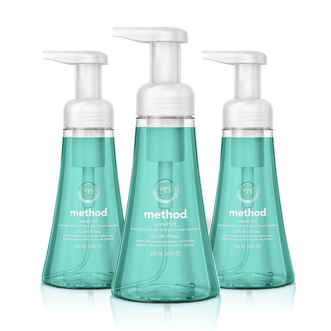 Method Foaming Hand Soap, Waterfall, 10 fl oz (Pack of 3)