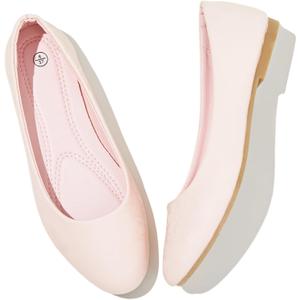 Women's Ballet Flats Shoes Comfortable PU Leather Dress Slip on Shoes Teacher Business Casual, 7.5/ 38.5