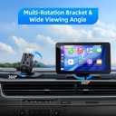 VUKARUAL Wireless Carplay and Android Auto Screen for Car, 7" HD Portable Touch Screen Car Stereo with Bluetooth, Backup Camera, Navigation, Mirror Link for All Vehicles