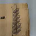 Mefirt 12 Inch Wide Narrow Over The Door Pantry Organizer, Pantry Organization and Storage, Black Metal Hanging Deep Basket Wall Spice Rack Seasoning Shelves, Home & Kitchen Essentials, Apartment