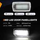 Nilight 2PCS LED Interior Door Panel Light Courtesy Warning Lights White Beam Plug and Play for Toyota Avalon Sienna Venza Camry Prius 4Runner Lexus IS ES GS LS RX GX LX Subaru BRZ
