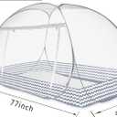Instant Pop-Up Mosquito Net Tent for Bed | Full Enclosure Design with Ultra-Fine Mesh & Portable Foldable Frame | Indoor/Outdoor Camping, Travel Bed Canopy - Easy Setup & Pack up(Twin Size)