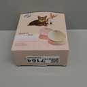 French Bulldog Food Bowl- Slanted Tilted Pug Food Water Bowl,Cat Bowl- Feeder for Frenchie/Shih Tzu/Flat Faced Small Dogs/Puppies/Cats (Green, 2 Cup)