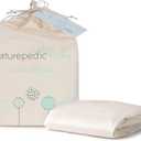 Naturepedic Organic Crib Mattress Sheet - Crib Fitted Sheet for Standard Crib Mattress - Soft and Breathable Cotton Crib Sheet - Ivory - 52"x28"