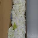 Kimura's Cabin 6pcs White Hydrangeas Artificial Flowers Silk Fake Hydrangeas Faux Hydrangea Flowers with Stems for Wedding Bouquets Arrangement Home Table Centerpieces Baby Shower Party Decoration