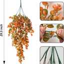 Lakiyfye Artificial Boston Fern Artificial Hanging Ferns Artificial Wall Plants Hanging Fern Plants Uv Resistant Ivy Plants for Patio Wall Garden Wedding Indoor Outdoor Decor (Green Fall)