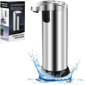 Automatic Touchless Soap Dispenser - 9.47 Oz / 280 Ml Infrared Sensor Liquid Soap Pump, Adjustable Dispense, No-Touch Hand Soap Dispenser for Kitchen & Bath