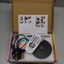 Sunset Lamp Night Light - 16 Colors & 4 Modes Sunset Projection Lamp with Remote, Color Changing Rainbow Sunlight Lamp, Romantic Visual Led Light Projector for Photography Room Decor (Round Base)