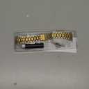 MioHHR Solid Stainless Steel Band Compatible with Apple Watch 38mm(Series 3/2/1) 40mm(Series SE/6/5/4) 41mm(Series 9/8/7) Metal Strap with Soft TPU Case for iWatch Bands for Women and Men, Gold