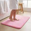 Cute Cartoon Pink Area Rugs for Bedroom Living Room Bathroom Rugs Bath Mat Door Mat Super Soft Memory Foam Design Non Slip and Absorbent 15.75 x 23.62 Inch