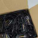 Stright 60FT Solar String Lights Outdoor Weatherproof with Remote, Solar Powered LED Edison Bulb 15 Sockets Outdoor String Lights for Outside Patio Backyard Fence Halloween Christmas Decorations