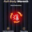 WEERTI Thermal Underwear for Men Long Johns with Fleece Lined Base Layer Men Cold Weather Top Bottom (Blue, M)