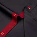 J.VER Men's Casual Long Sleeve Stretch Dress Shirt Wrinkle-Free Regular Fit Button Down Shirts (Black, L)