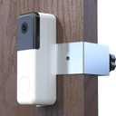 Anti-Theft Door Mount Compitable with Wyze Video Doorbell Pro,Made of Hard Stainless Steel And Aluminum Alloy, Real Anti-theft,No Drill.Not Block Night Sensor (Silver)