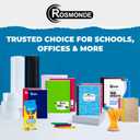 Rosmonde 12 Pack Bulk Composition Notebook Wide Ruled, 200 Pages (100 Sheets), 9-3/4 x 7-1/2", Hard Cover Wide Ruled Notebook Bulk, Assorted Colors Composition Notebook For School, Colors May Repeat