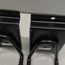 Heavy Duty Garage Storage Slatwall Double Hooks for Ladders, Wall Mounted 9 Tool Holder Utility U Hanger Organizer for Bike Bicycle Garden Hose and Folding Chairs (Black)