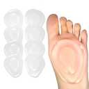 Metatarsal Pads Ball of Foot Cushions 8 Pack /4 Pairs Gel Ball Feet Pads Mortons Neuroma Callus Foot Pain Relief Bunion Forefoot Support for Women Men (One Size Fits All, Count, 8)
