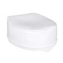 Homecraft Savanah Raised Toilet Seat with Lid, 6" Elevated Seat for Seniors, Universal Fit for Most Standard Toilets, Portable & Tool-Free, Seat Riser, Ergonomic Design, White