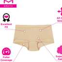 Maidenform Women's Underwear Boy Shorts Pack, 3-Pack, Microfiber Boy Short Underwear Women Pack, Coverage Panties for Women (XL)
