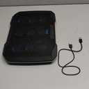 Laptop Cooling Pad, Gaming Laptop Cooler with 9 Quiet Fans, Laptop Cooling Stand for 12-17 Inch, Laptop Computer Fan with 5 Height Adjustable,2 USB Ports,1 Phone Stand (Colorful Lights)