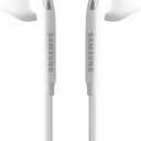 SAMSUNG (2 Pack) OEM Wired 3.5mm White Headset with Microphone, Volume Control, and Call Answer End Button [EO-EG920BW] for SAMSUNG Galaxy S6 Edge+ / S5, Galaxy Note 5/4 / Edge 