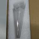 Glass Vase Clear – Colored Crystal Flower Vase, Simple Modern Vases Home Decor (Transparent)