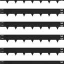 Galvanized Steel Landscape Lawn Edging 40 Inch Strips, Steel Edging 5 Inch Depth,6-Pack Black Bendable Metal Landscape Edging,Metal Edging for Landscaping (20FT Total Length)