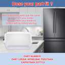 MONST DA97-12935A Door Bin, RF220NCTASR Door Shelf Compatible with Samsung Both Left and Right RF220NCTASG, RF220NCTAWW, RF220NCTASP, RF221NCTASP, RF221NCTASR etc Refrigerator, Replaces AP5651846