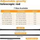 3 Heavy-duty Tension Curtain Rod, 63-82 Inch,Spring Closet Rod, for Windows or Shower, Easy to Install, No Drilling, No Rust, for Bathroom, Rod Diameter 1.26 Inches