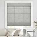 UNISHADES no Drill Cordless Roman Shades for Windows, 26" W 64" H - Light Filtering - Linen - Grey