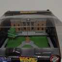 Jada Nanoscene Back to The Future Hill Valley Courthouse Diorama  Movie-Inspired Miniature Diorama incl. 2 Iconic Vehicles (Time Machine & Toyota Pickup)  Collectible Scene for Adults and Kids