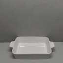 MALACASA 4.4 QT Baking Dish, 9x13 Large Casserole Dish for Oven, Ceramic Baking Pan, Rectangular Lasagna Pan Deep with Handles for Baking, Durable Microwave Oven Safe, Wedding Gift,White, Series BAKEBAKE