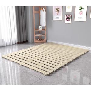 Floor Bed Frame Japanese Futon Tatami Mat Breathable and Moisture-Proof, The Support Board Under The Mattress (Queen)