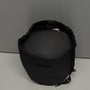 MLVOC Travel Pillow 100% Pure Memory Foam Neck Pillow, Comfortable & Breathable Cover, Machine Washable, Airplane Travel Kit with 3D Contoured Eye Masks, Earplugs, and Luxury Bag, Standard (Black)