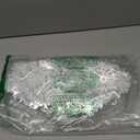 Snowkingdom Christmas Snowflake Placemats Set of 6 Silver Laminated Metallic Vinyl Round 15 inch Diameter Festival Table Decorations for Holiday Party Feast, Silver